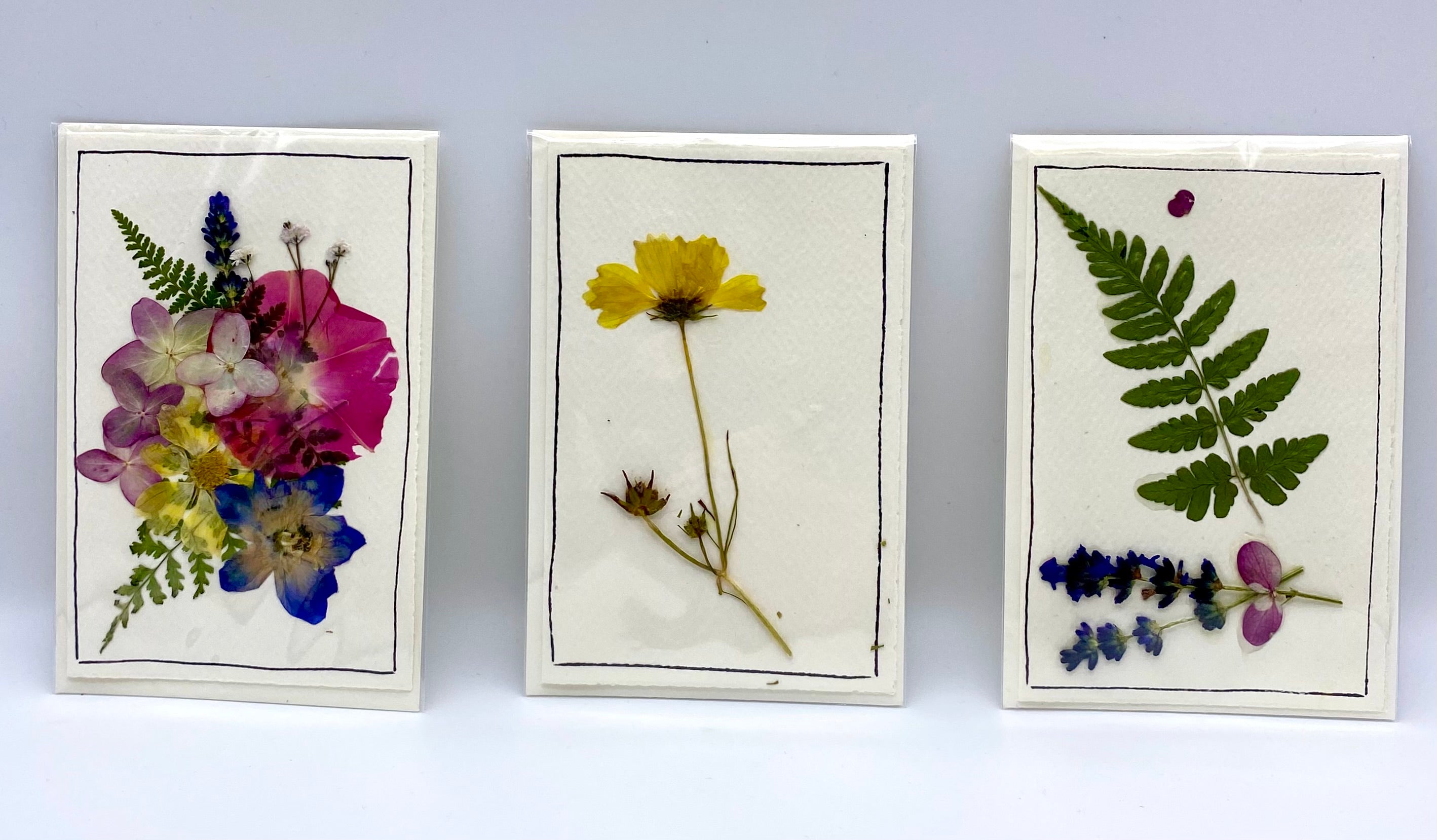 Handmade Pressed Flower Greeting Cards