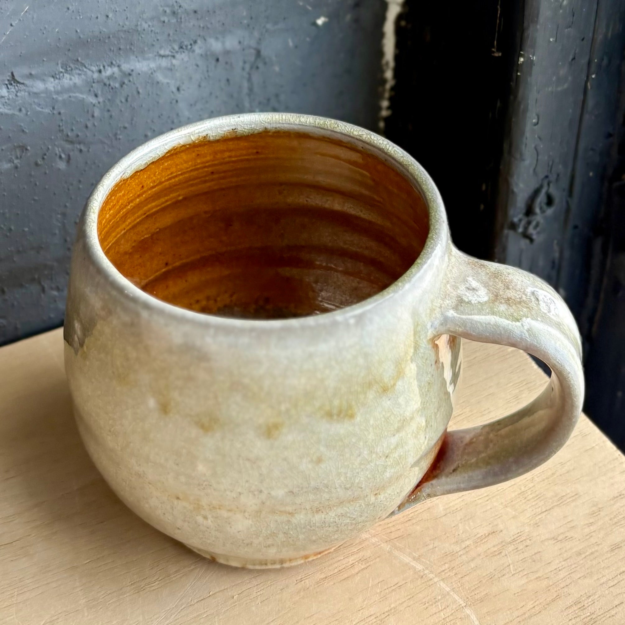 Guy Matsuda Wood-Fired Shino Mug | Hashi Pottery