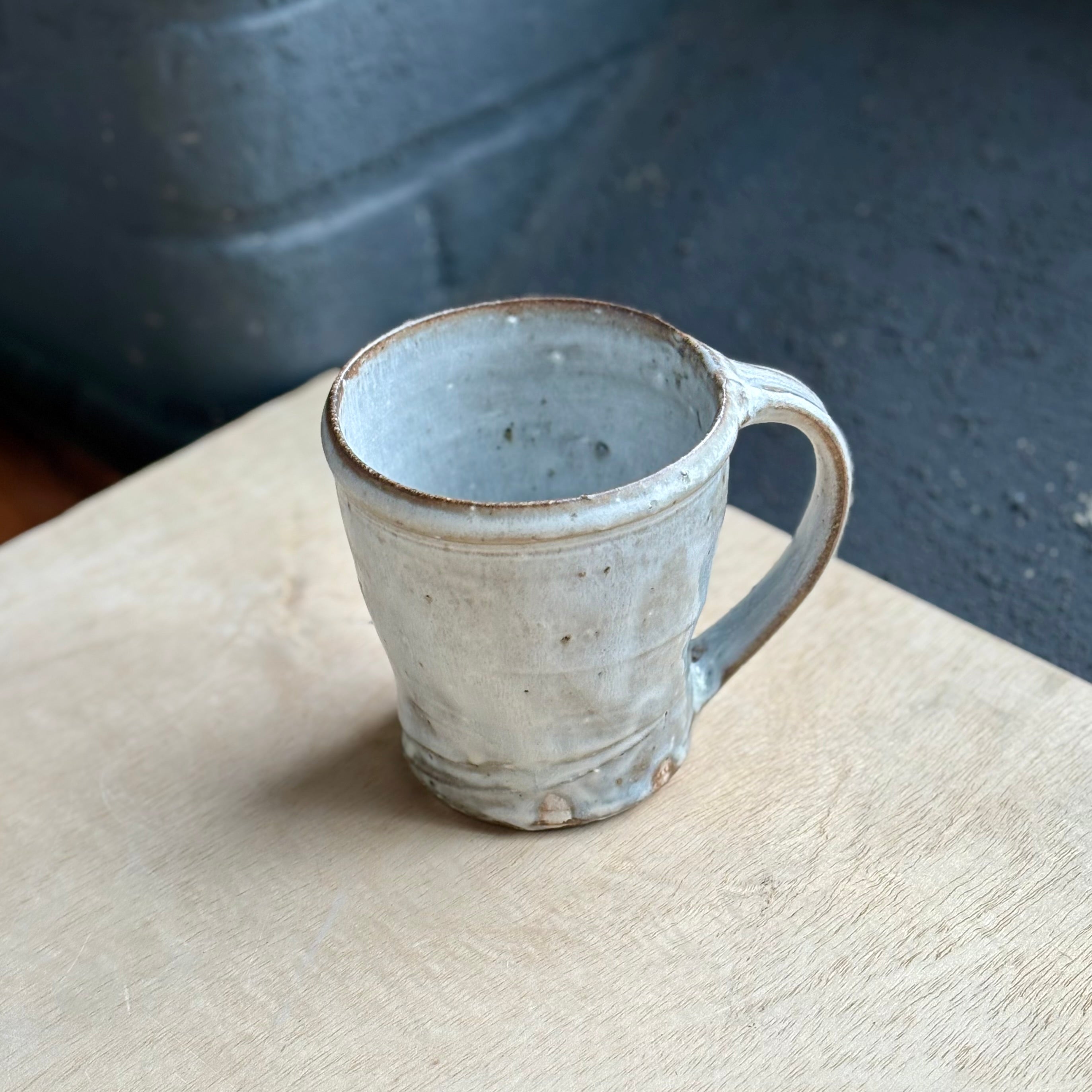 Andy Vlock Wood-Fired White Coffee Mug | Codo Experiment | Hashi